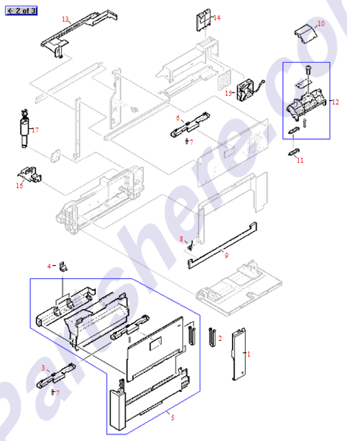 HP parts picture diagram for RG5-3057-020CN, RG5-3096-090CN, RG5-3962-000CN, RG5-3980-000CN, RA0-0067-000CN, RF5-1995-000CN, RB1-6486-000CN, RB1-9617-000CN, RB1-9798-000CN, RB1-6488-000CN-R, RB1-6485-000CN, RB1-6488-000CN, RH7-1393-000CN, RB1-9537-000CN, RB1-9547-000CN, RB1-9836-000CN, RB1-6488-000CN-C